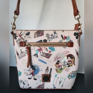 Dooney & Bourke Disney Parks Convertible Zip Top Satchel, Epcott, EUC